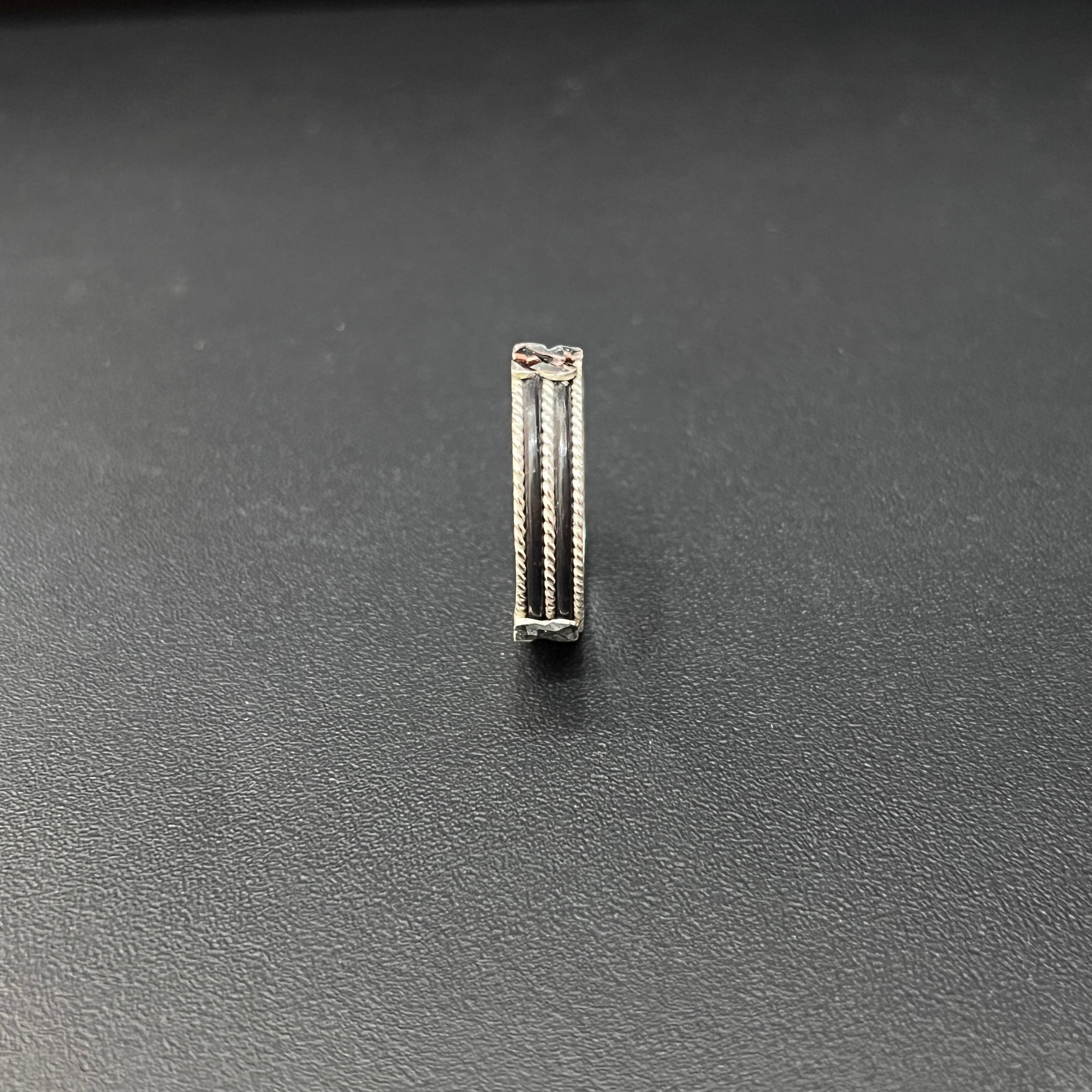 Silver Elephant Hair Ring Two Line