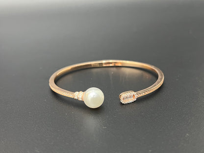 Ladies Kada_Rosegold Pearl