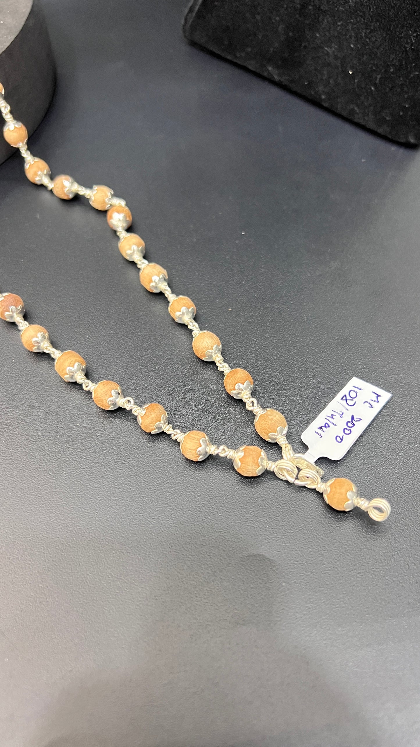 Silver Ayyapa Tulasi Malai 108Beads