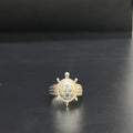 Silver Mens Ring Tortoise Antique Finish 925