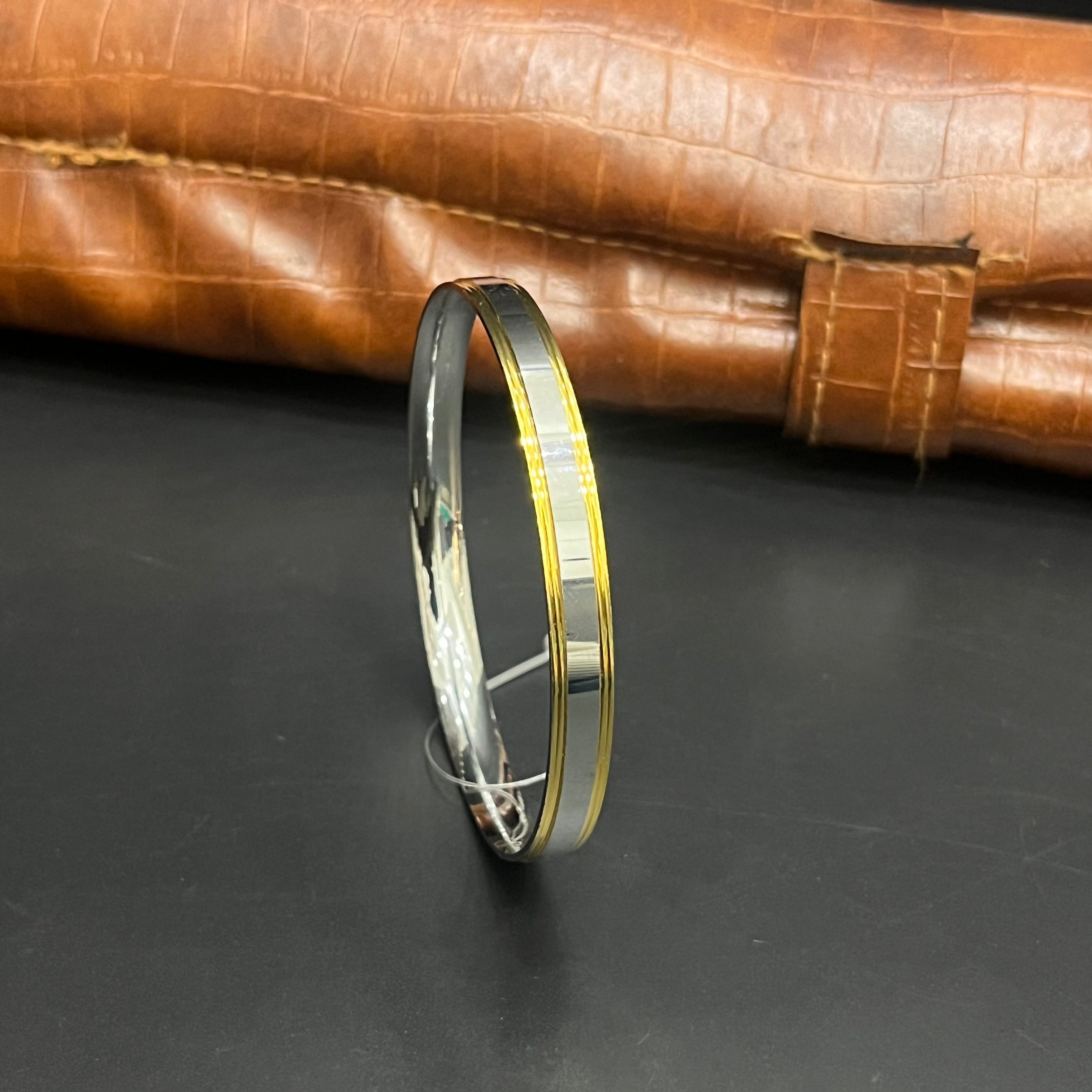 Silver Mens Kada Classic Dual Tone DSO1 R