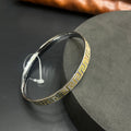 Silver Mens Kada Classic Dual Tone DS04 R