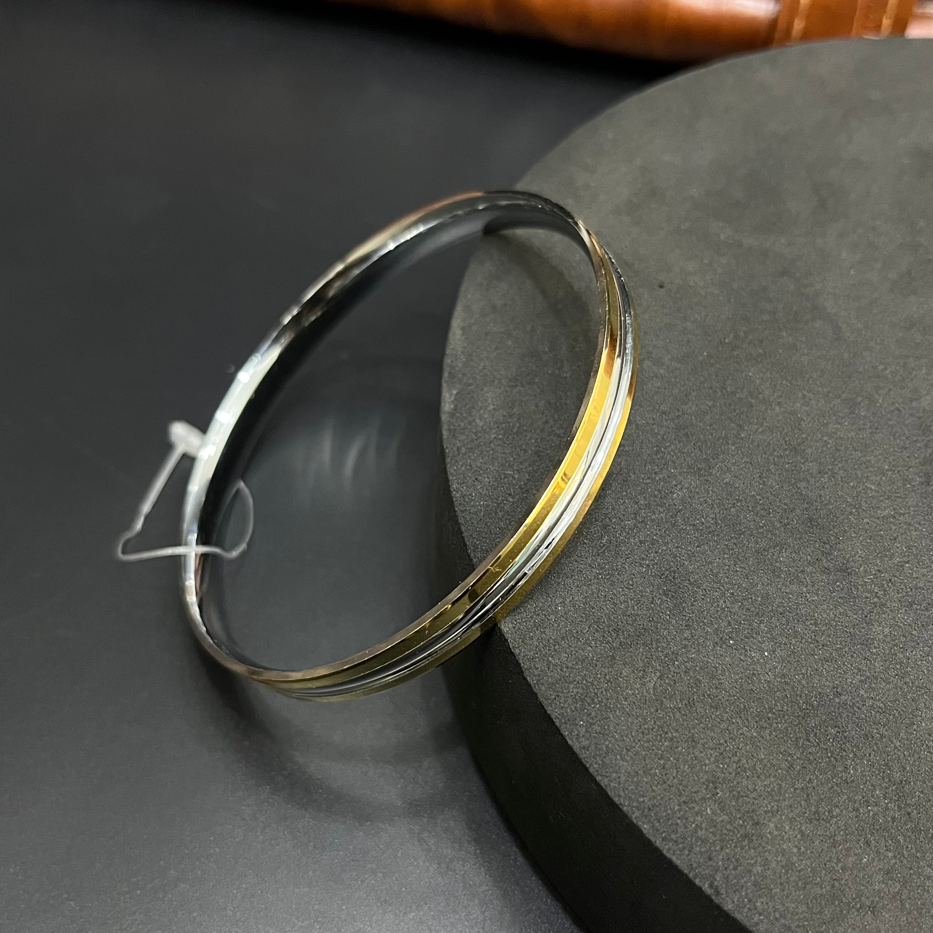 Silver Mens Kada Classic Dual Tone DS07 R