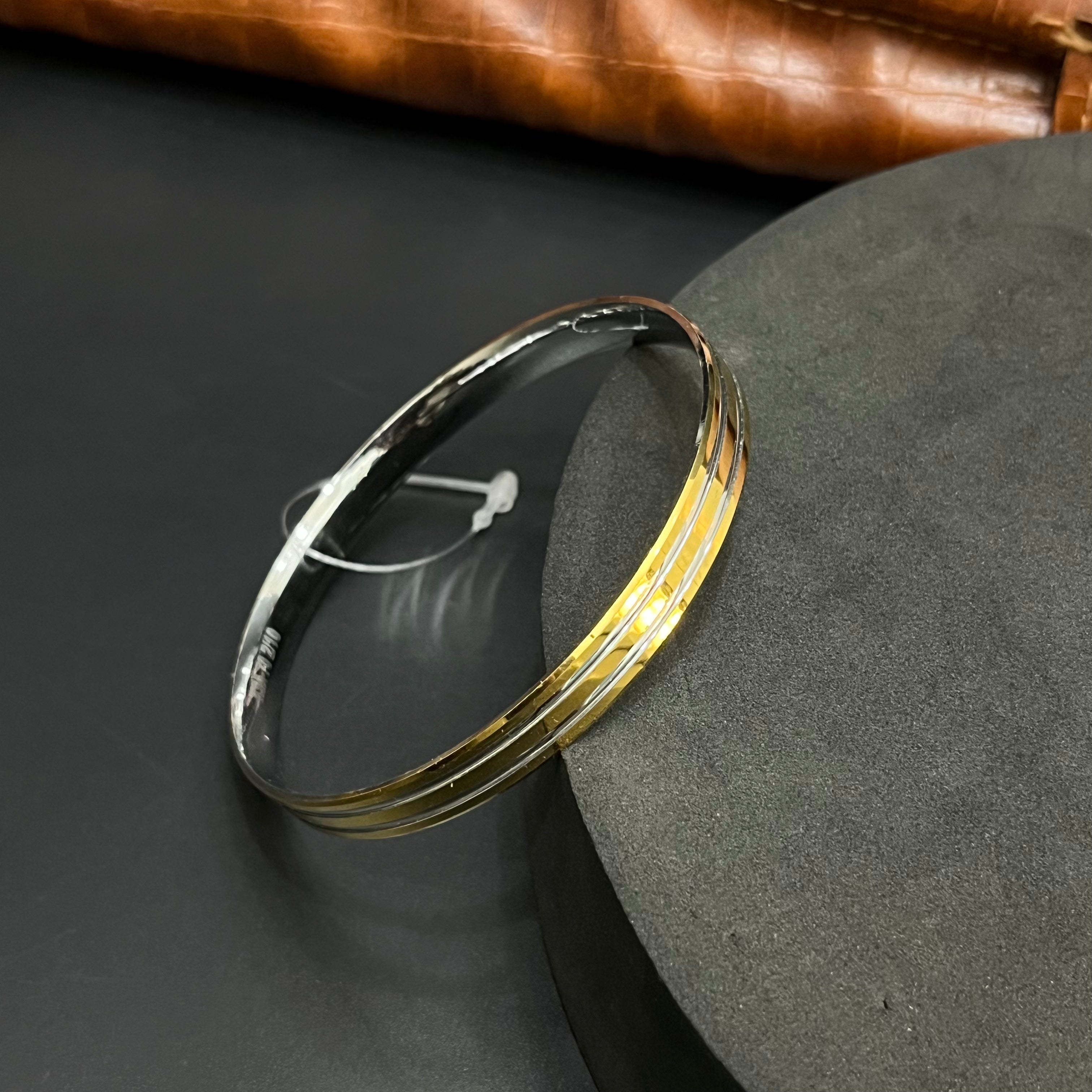 Silver Mens Kada Classic Dual Tone DS09 R