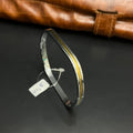 Silver Mens Kada Classic Oval Dual Tone DS10 R