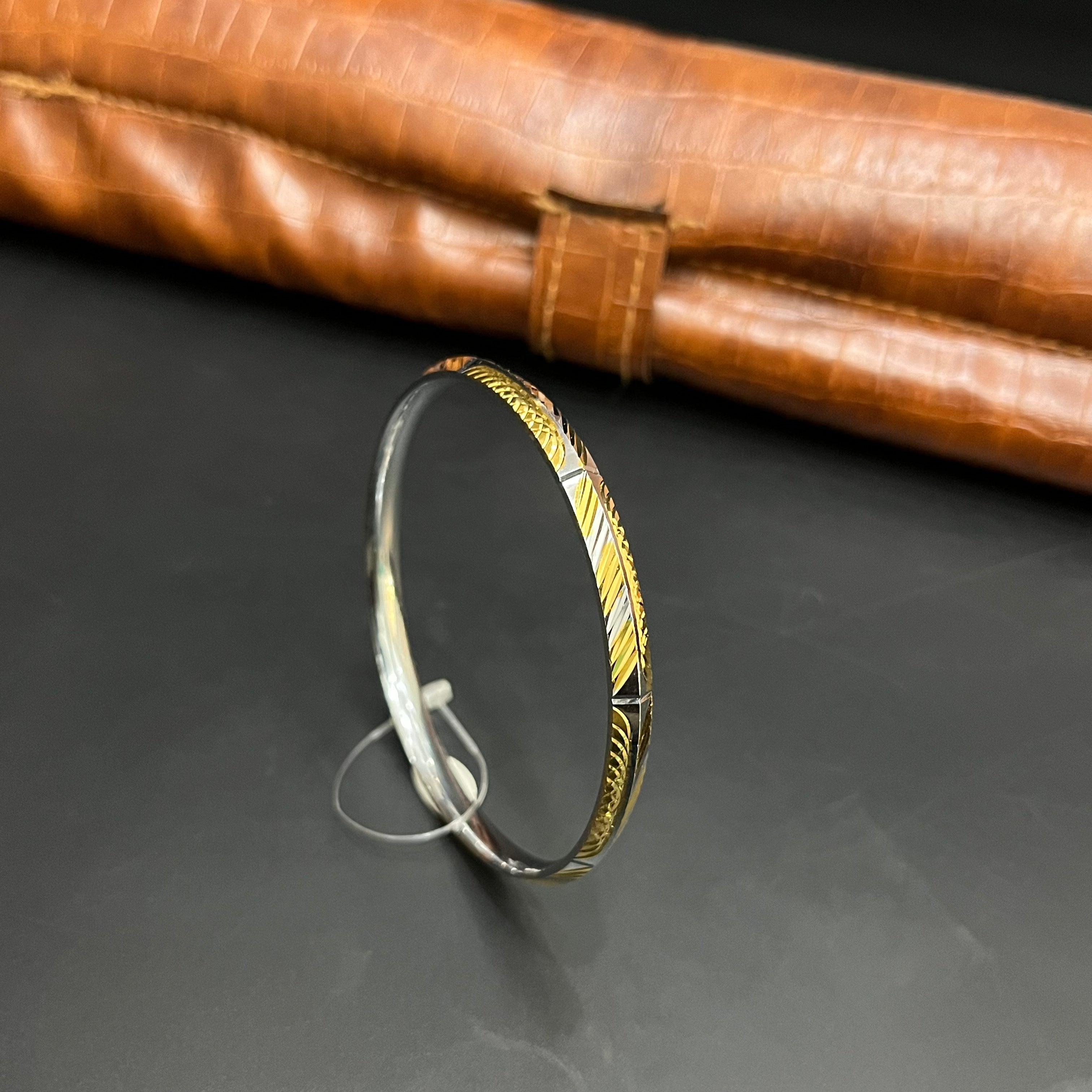 Silver Mens Kada Classic Dual Tone DS11 R