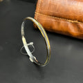 Silver Mens Kada Classic Dual Tone DS17 R