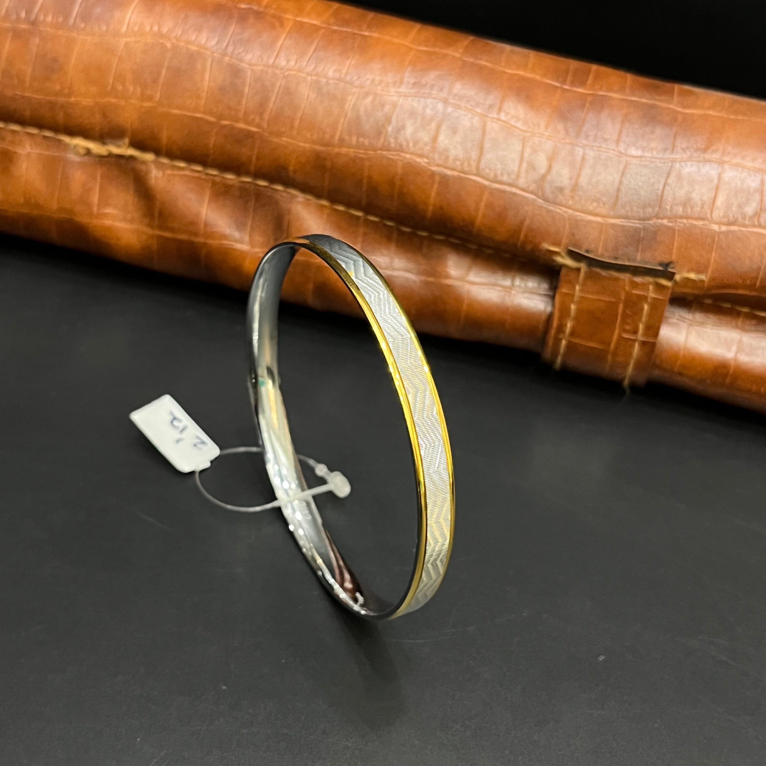 Silver Mens Kada Classic Dual Tone DS19 R