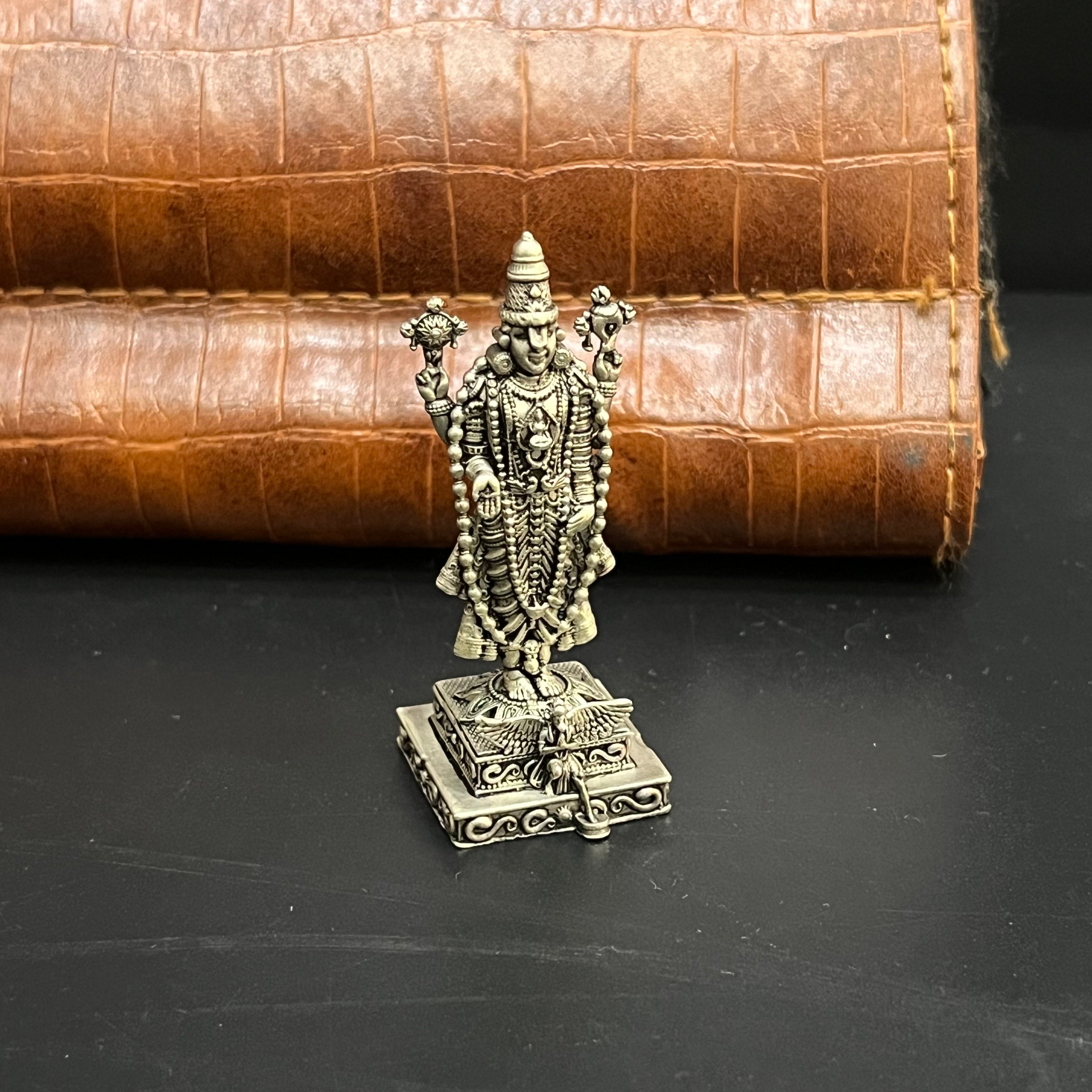 Silver Idol Antique Maha Vishnu Perumal 925