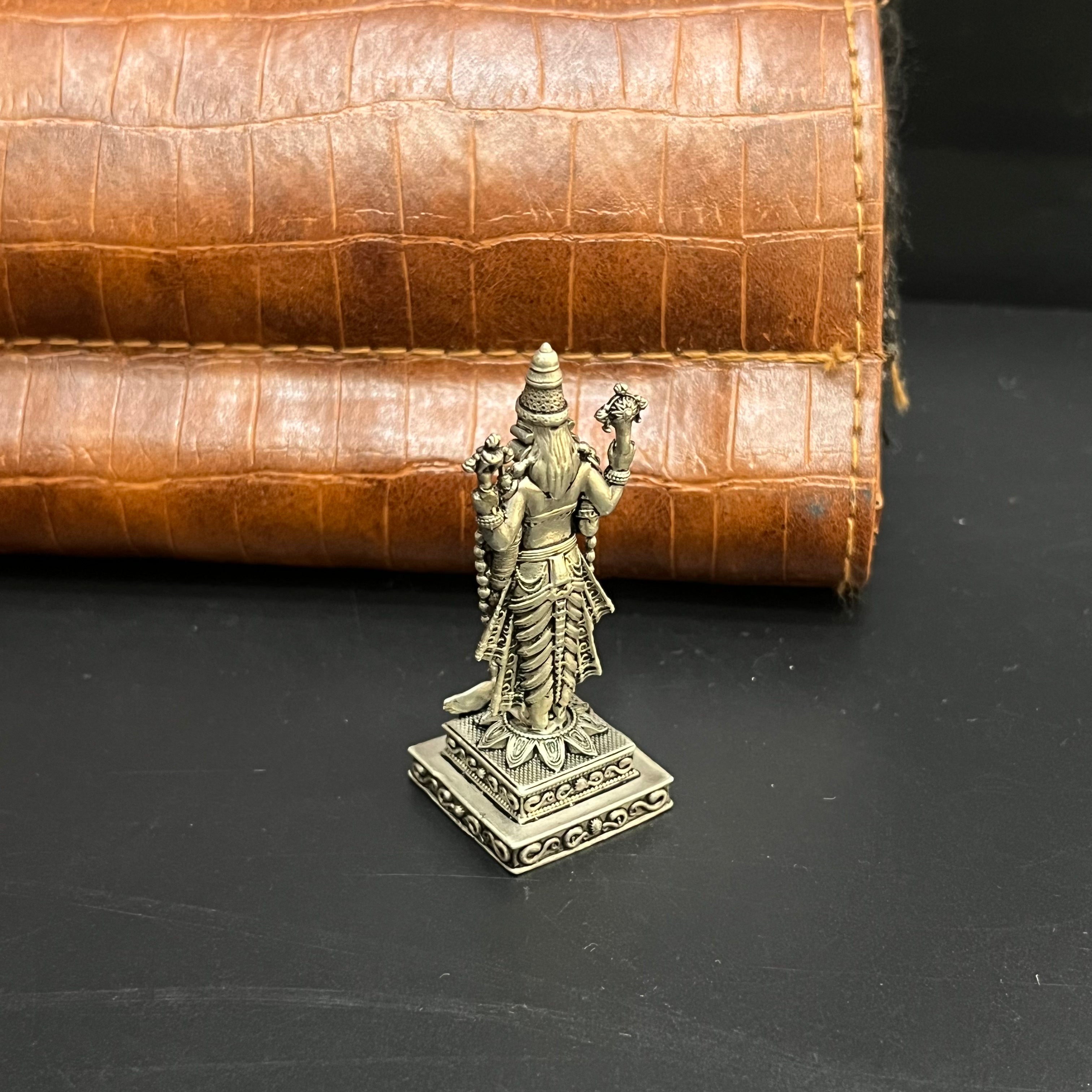 Silver Idol Antique Maha Vishnu Perumal 925