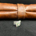 Silver Ladies Ring Classic Oceanic Multicolour Crystal Stones 925