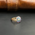 Silver Ladies Ring Classic Floral 3D Rose Gold 925