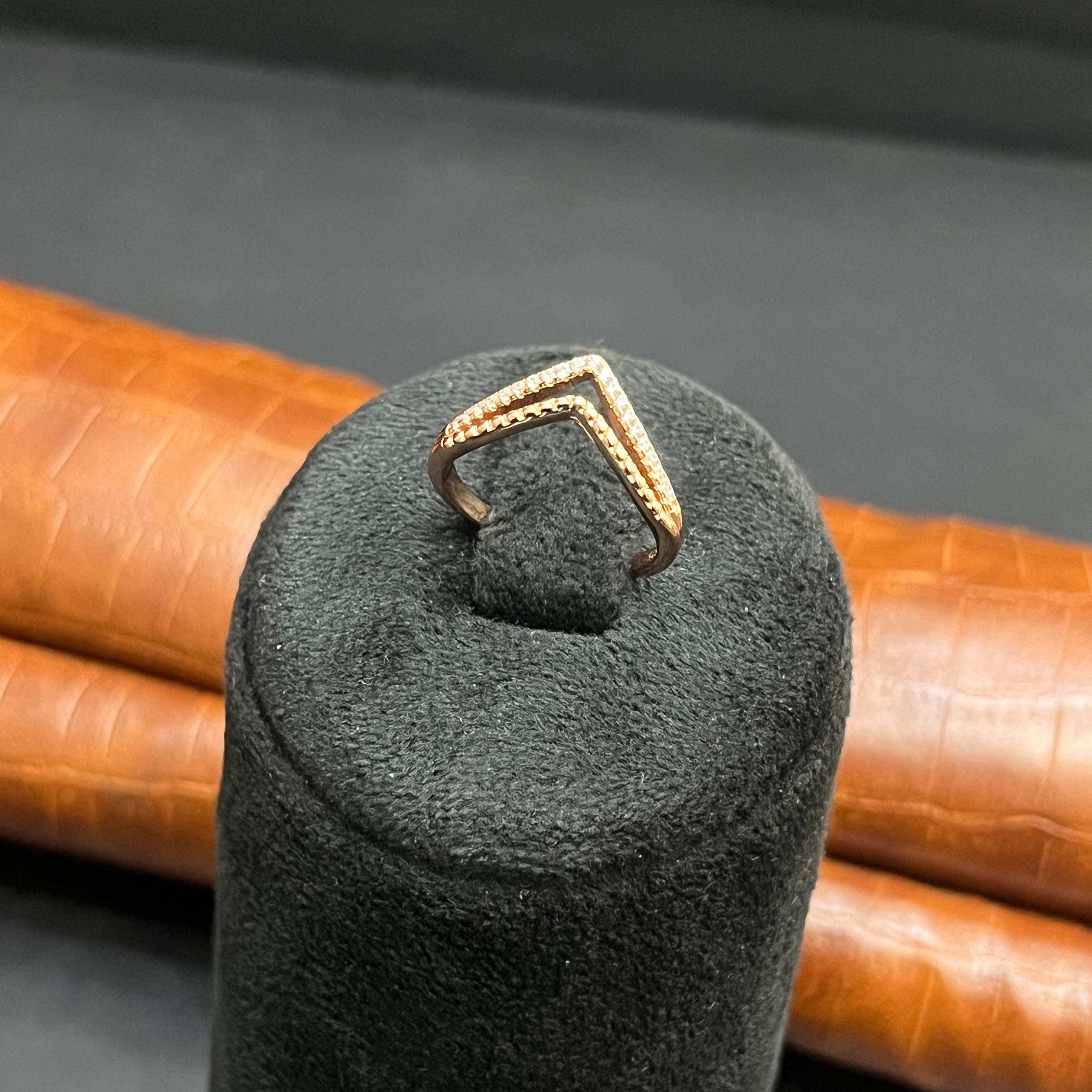 Silver Ladies Ring Vanki Rose Gold DS4 925