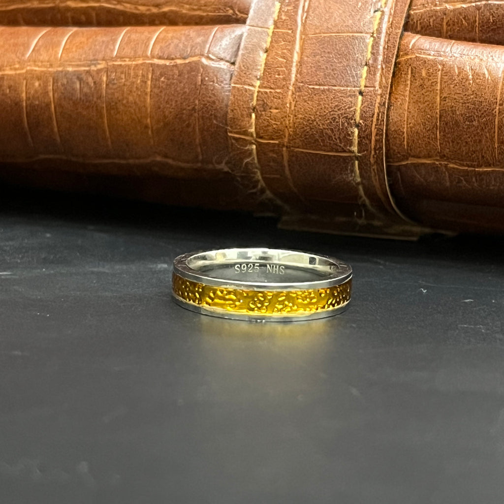 Silver Mens Ring Fancy Interlace MD03 925