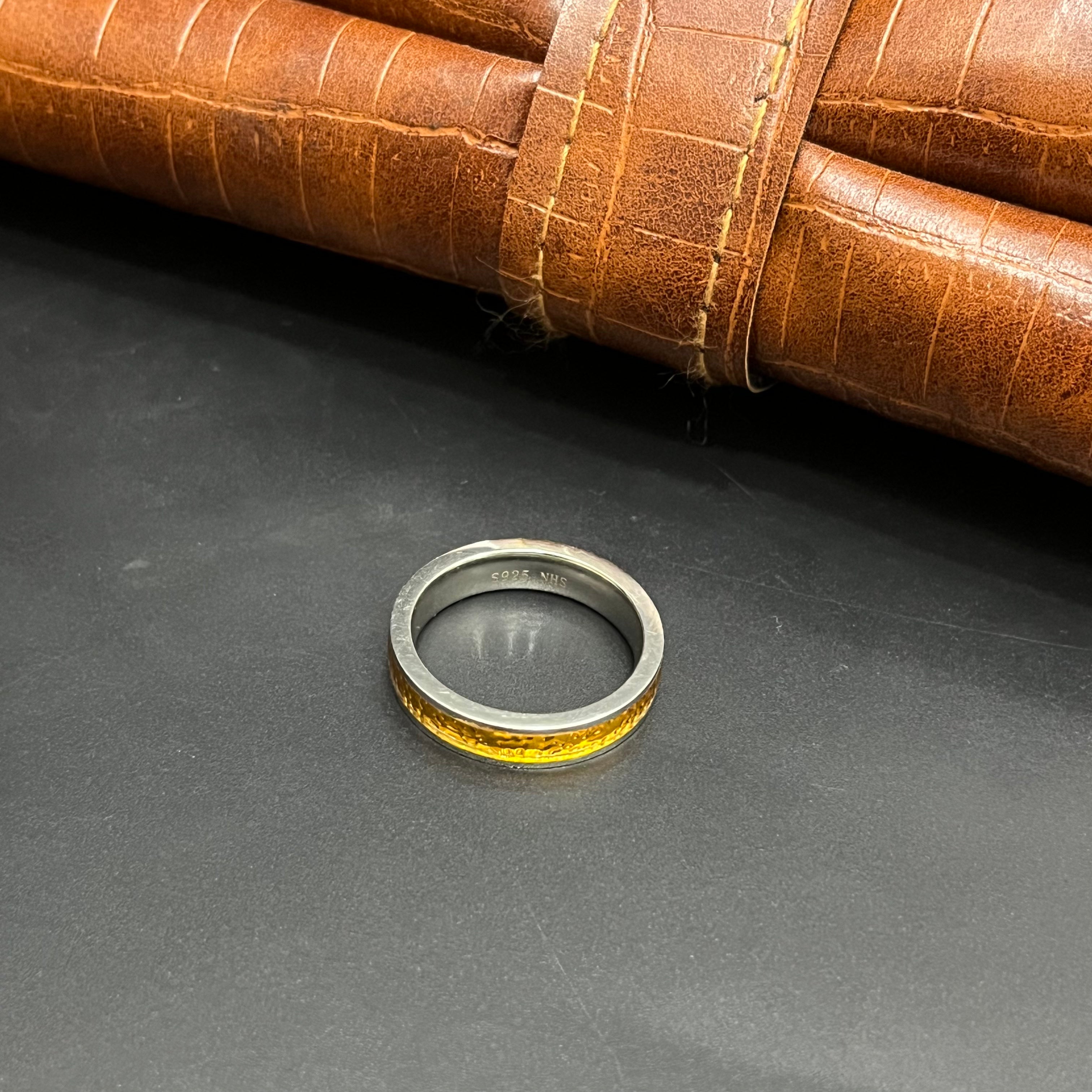 Silver Mens Ring Fancy Interlace MD03 925