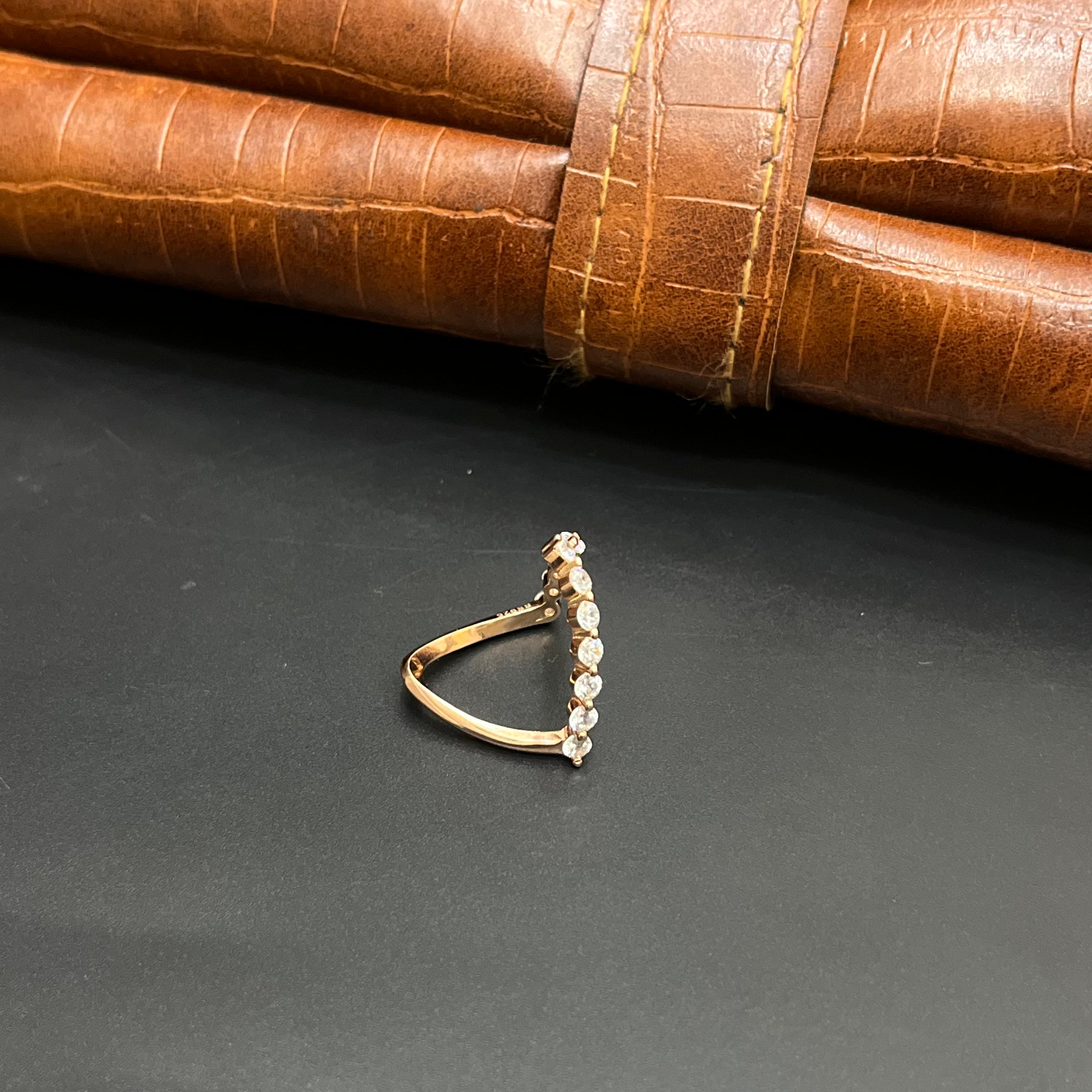 Silver Ladies Ring Vanki Rose Gold DS2 925