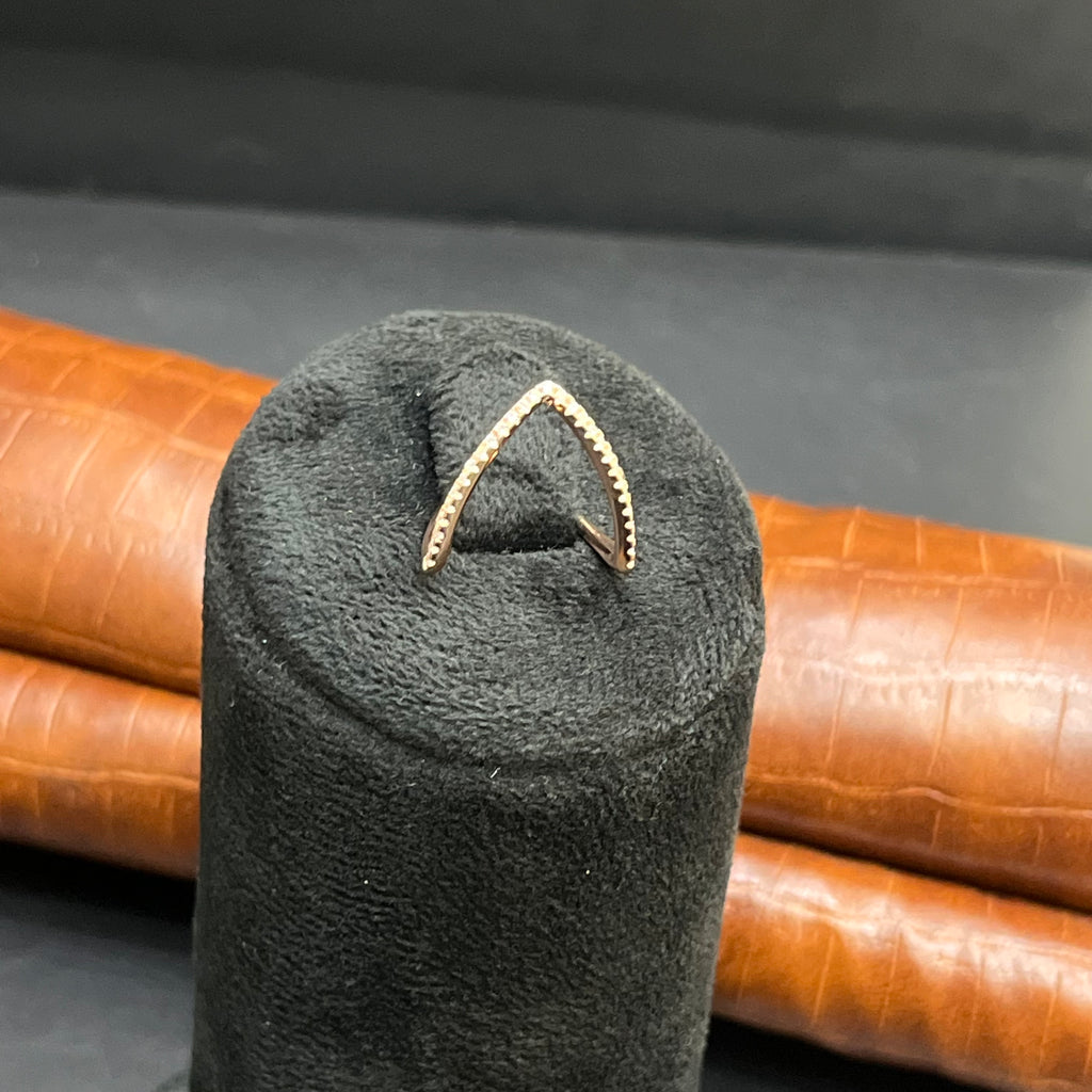 Silver Ladies Ring Vanki Rose Gold DS1 925