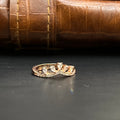 Silver Ladies Ring Queen Crown Rose Gold 925
