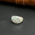 Silver Ladies Ring Fancy Multi Colour 925