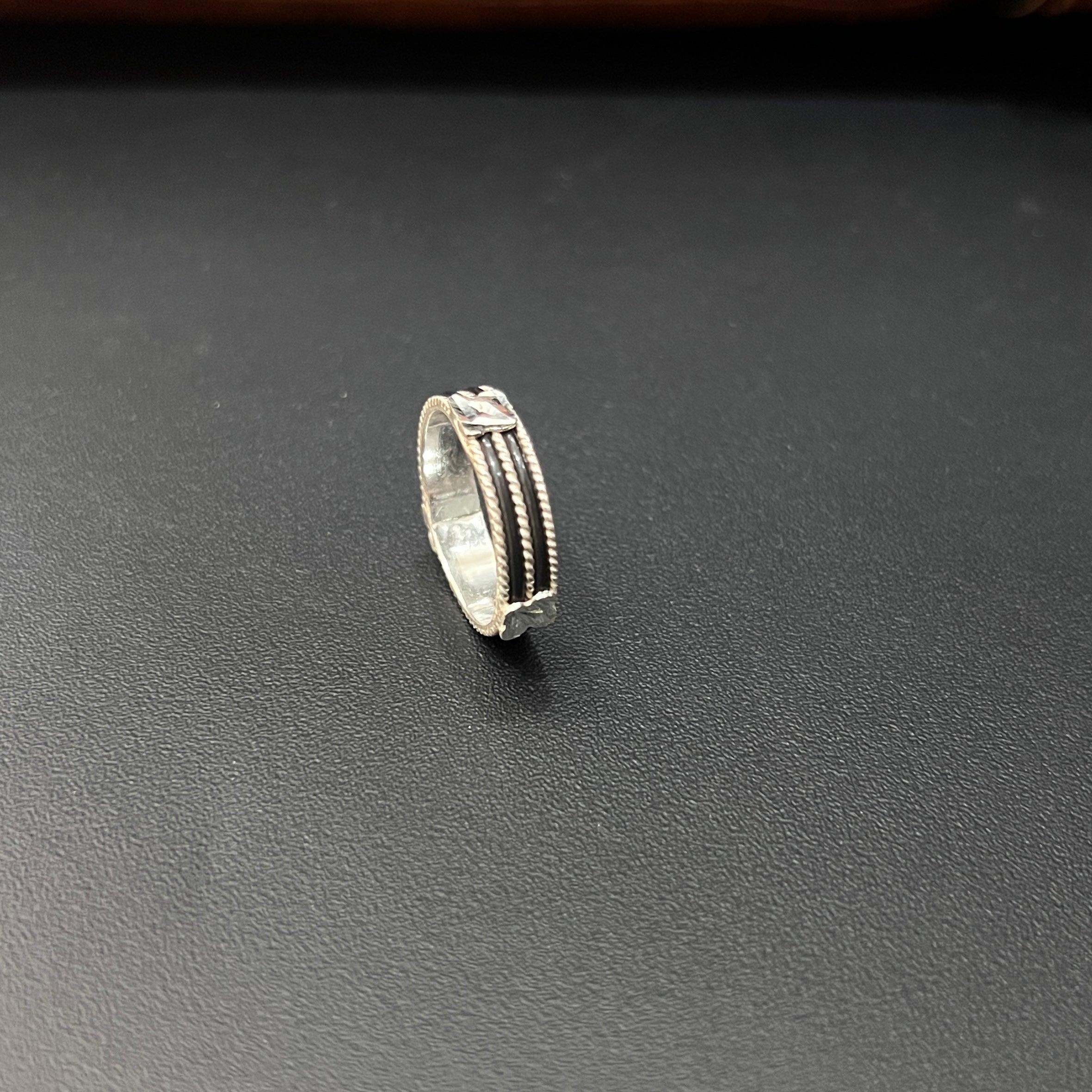 Silver Elephant Hair Ring Two Line
