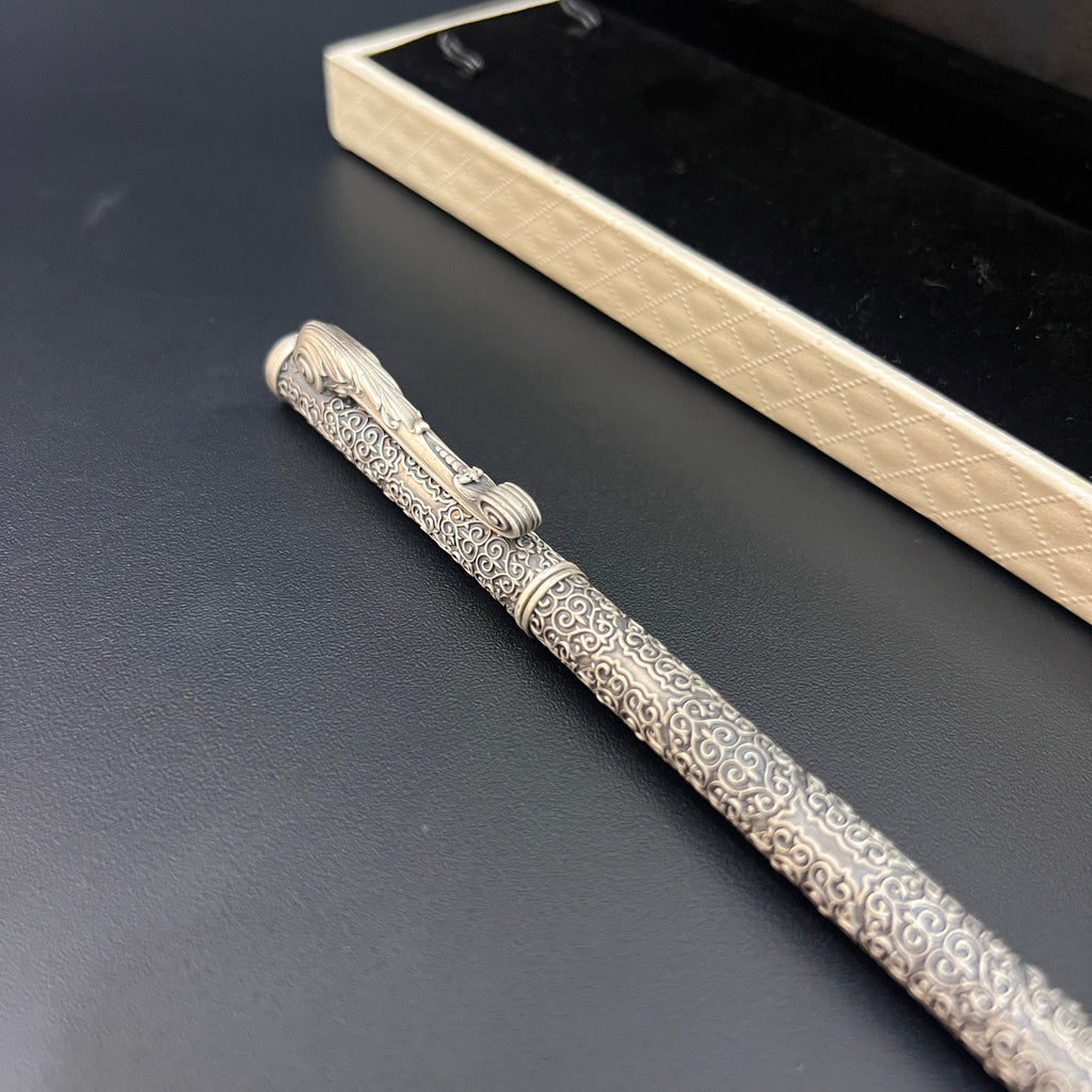 Silver Pen Antique Finished King Edition 925 Silver