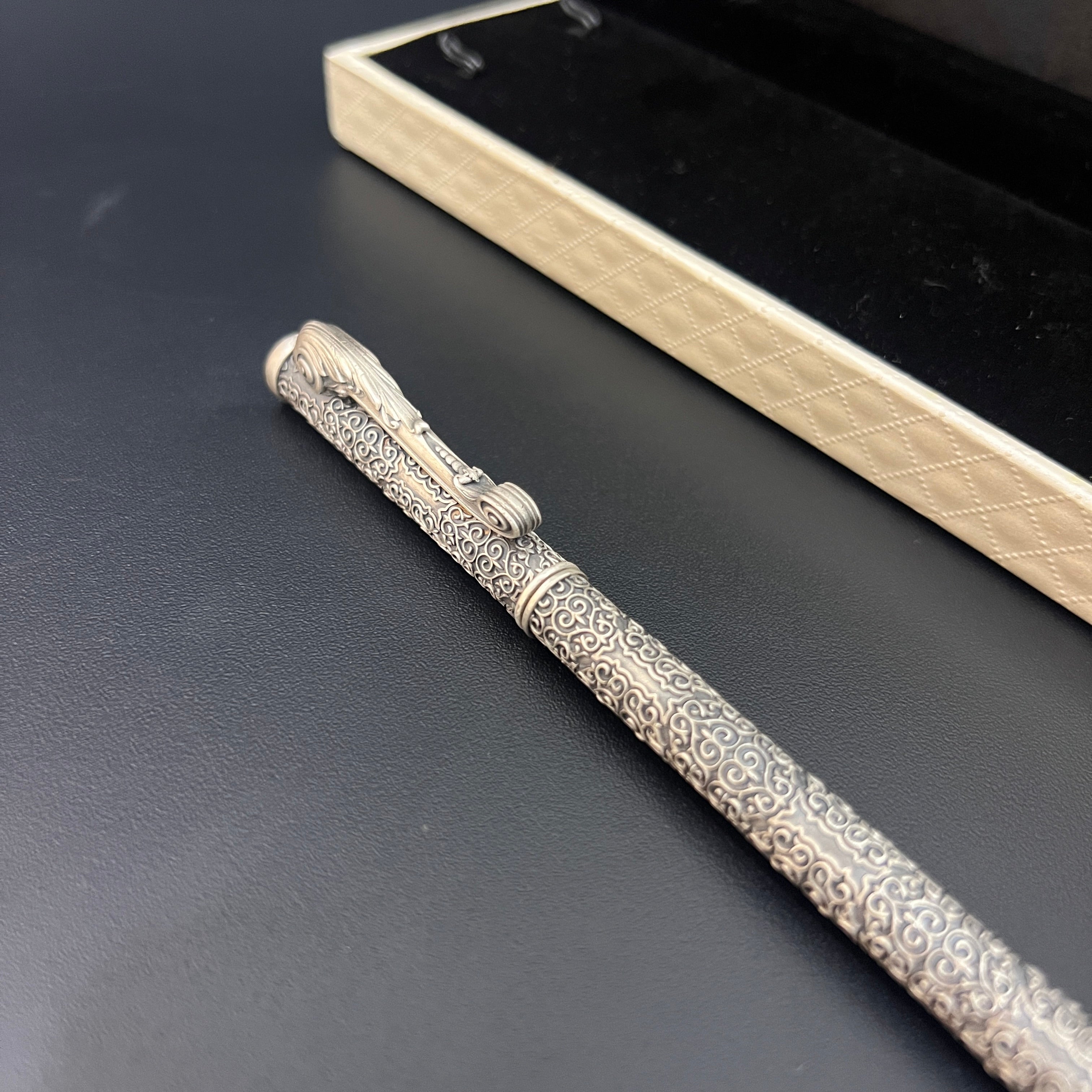 Silver Pen Antique Finished King Edition 925 Silver