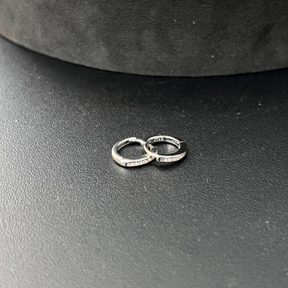 Silver Ear Ring (Earloops) Unisex Model Pair