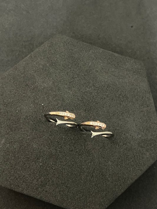 Ladies Toe Ring _Rose-gold Fish