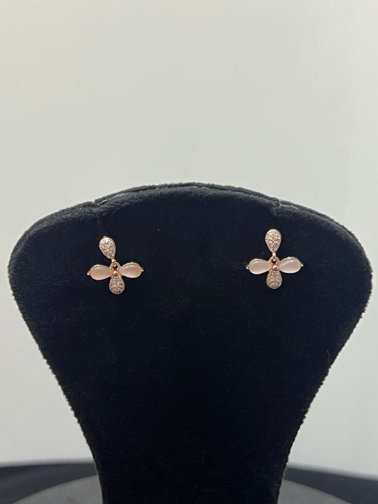 Studs _Rosegold Flower