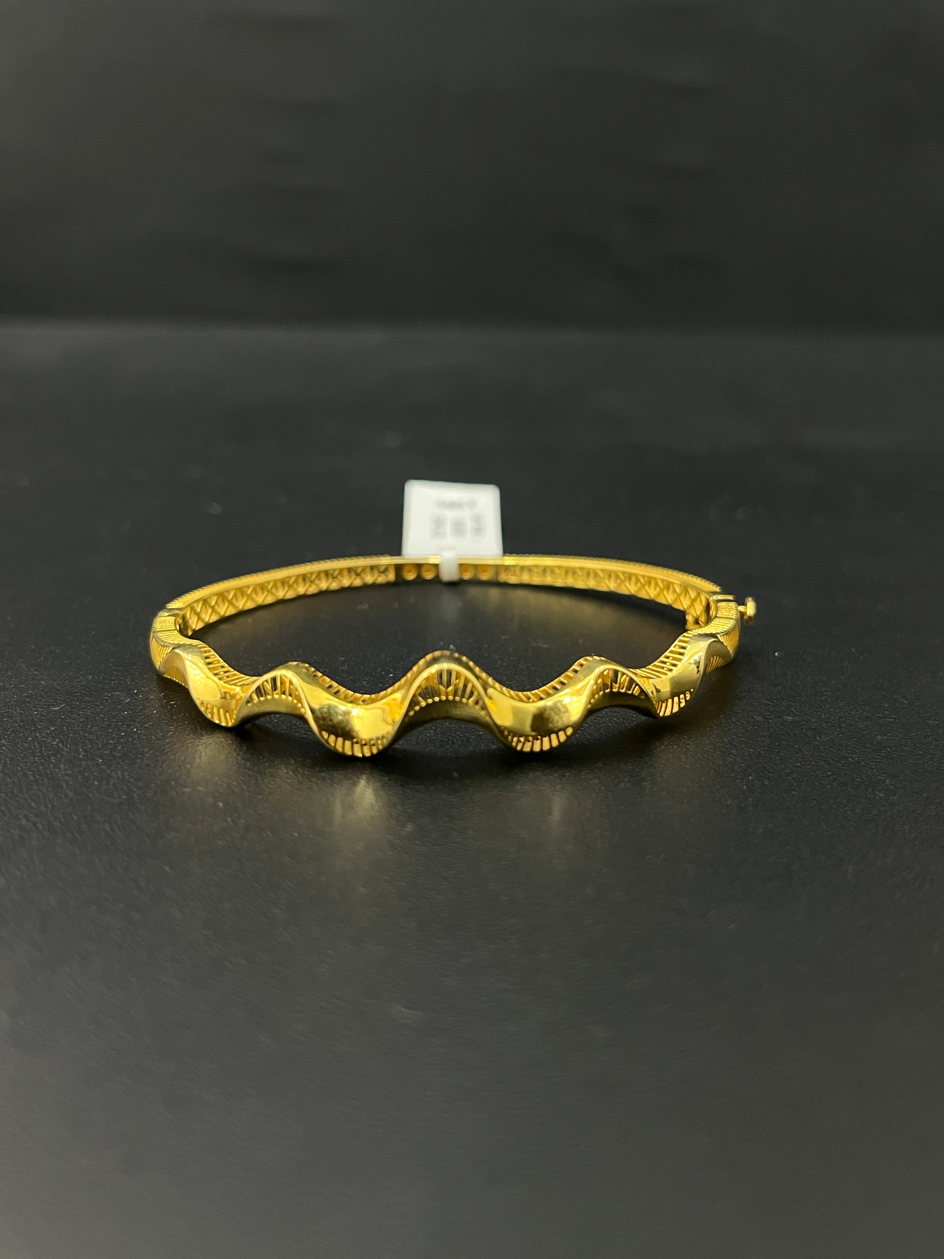 Ladies Gold Kada 18K Lucia Collection ZS2