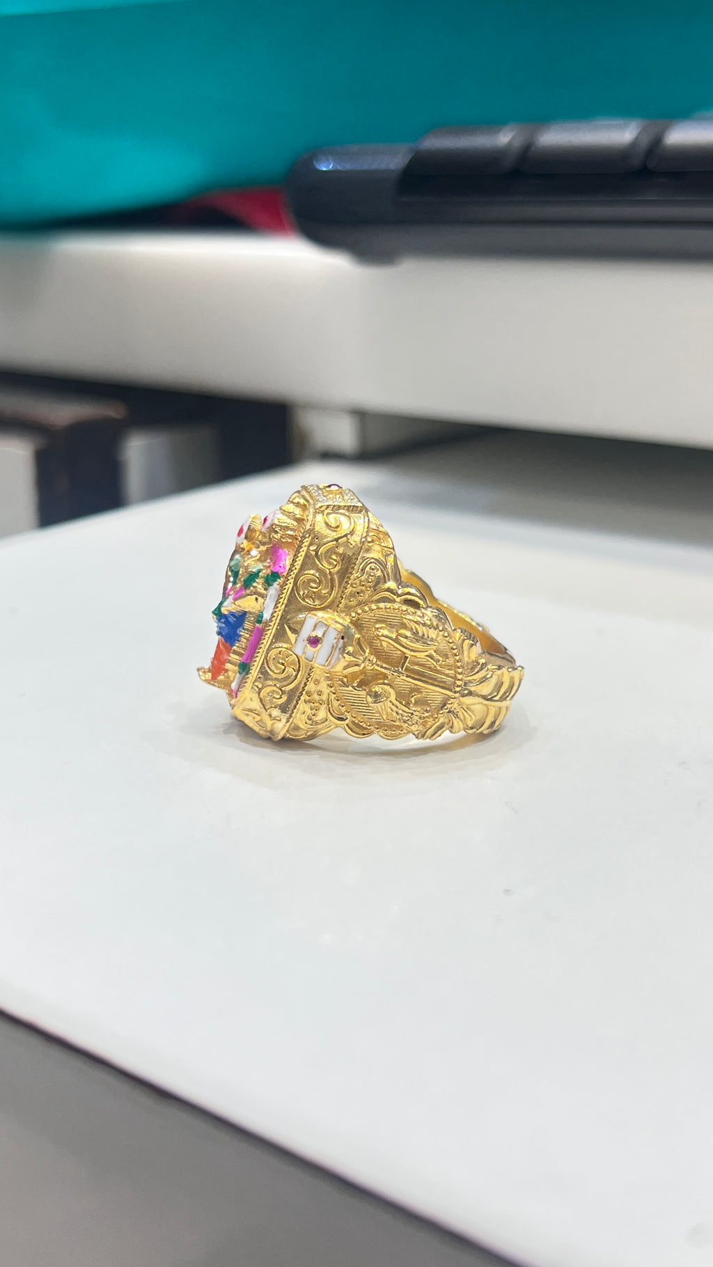 Murugan Ring Silver Gold Polish_Order