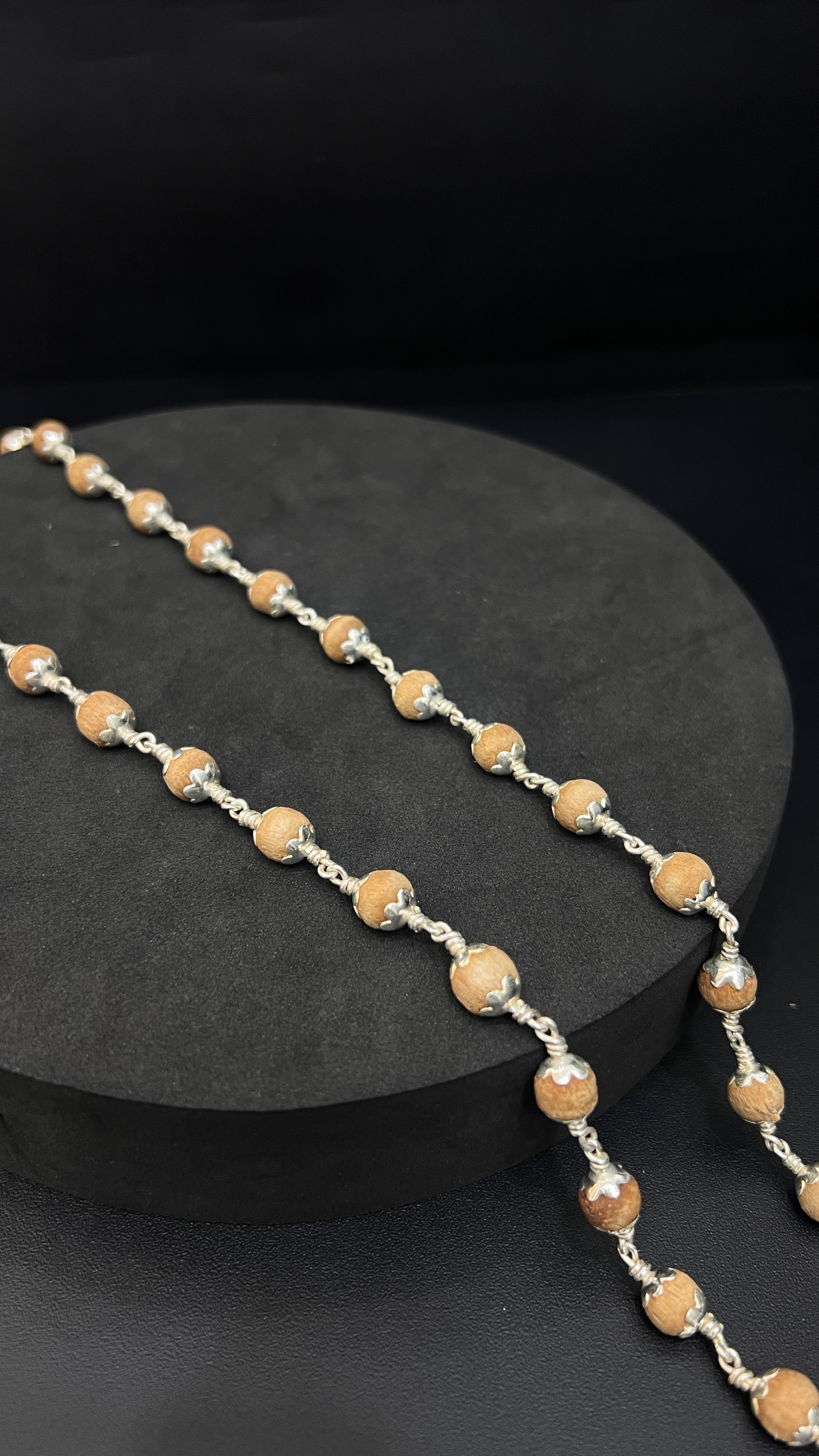 Silver Ayyapa Malai Tulasi 54beads