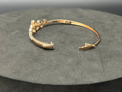 Ladies Kada_Rosegold Leafy Design