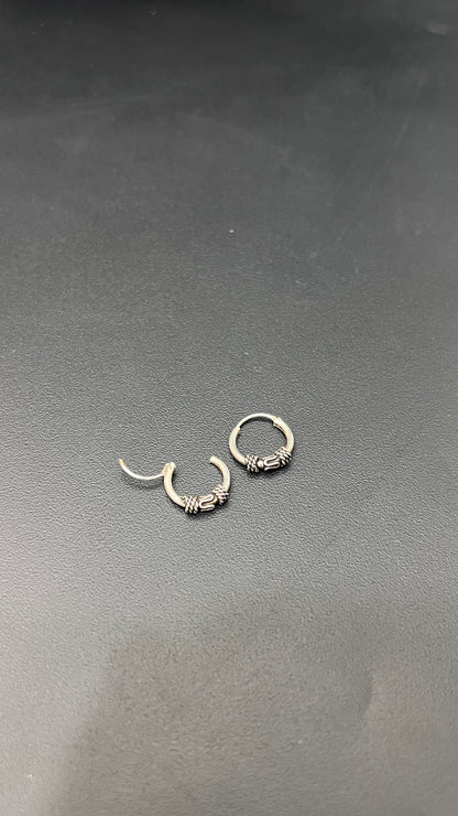 Silver earrrings Antique Unisex