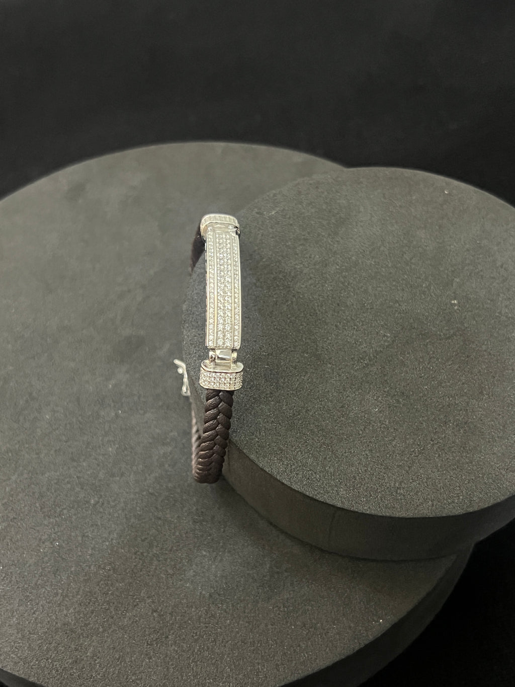 Mens Leather Kada 1