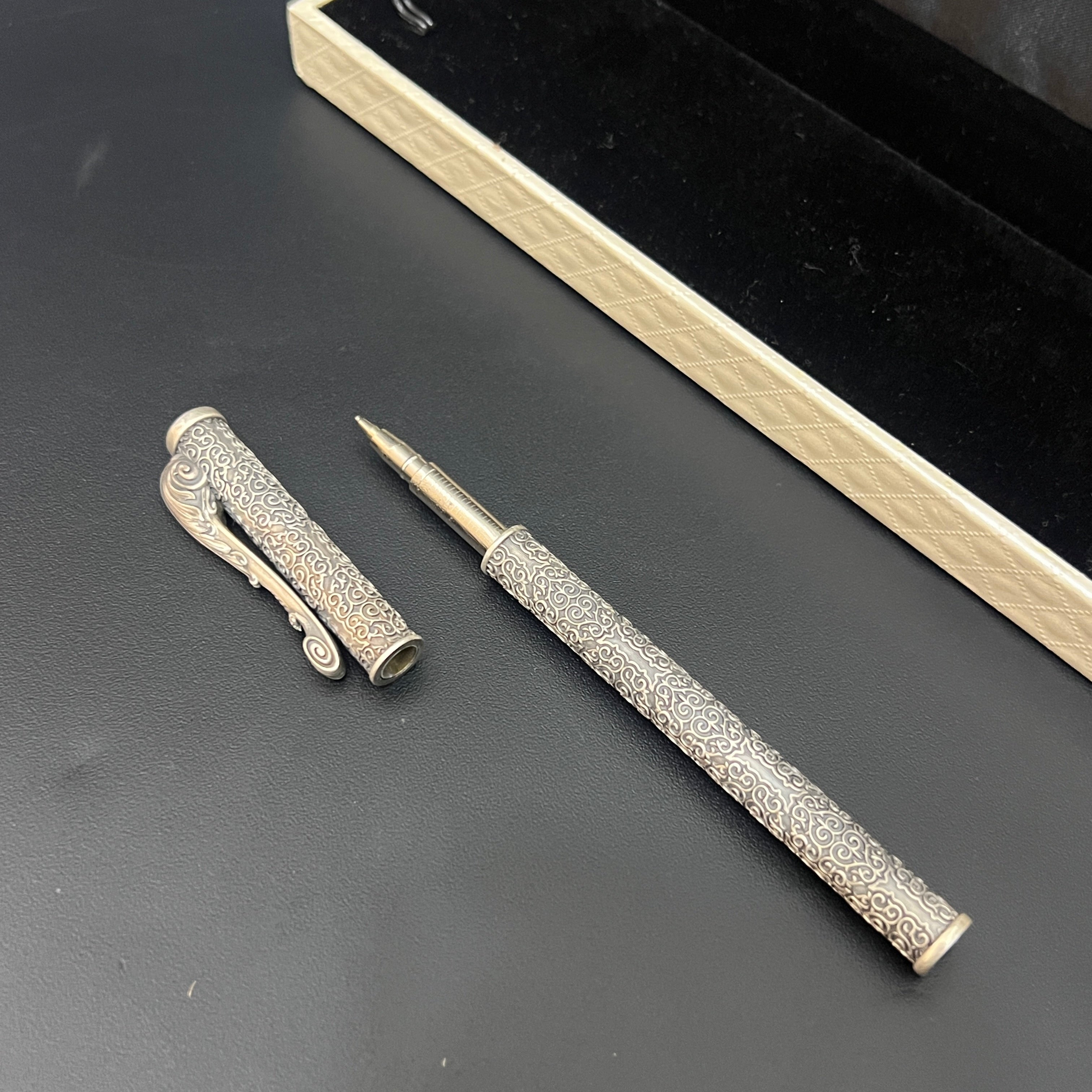 Silver Pen Antique Finished King Edition 925 Silver