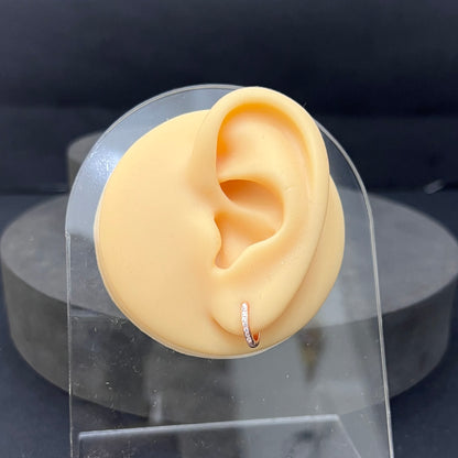 Silver Ear Ring (Earloops) Unisex Model Pair