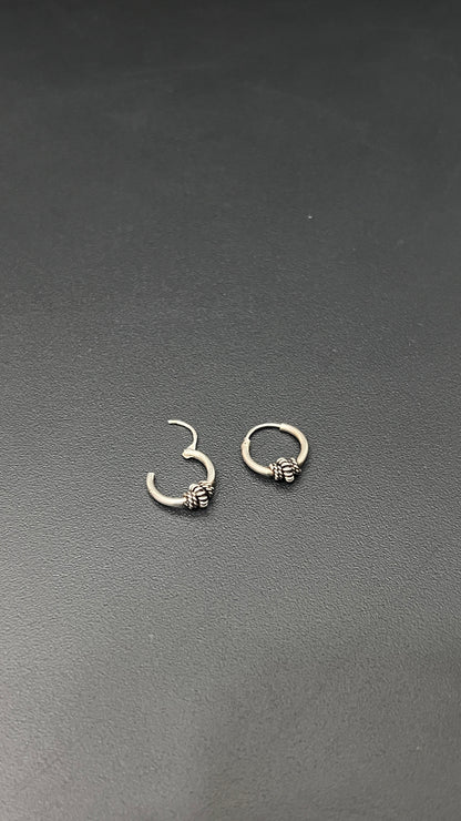 Silver Antique Earrings (earloops)