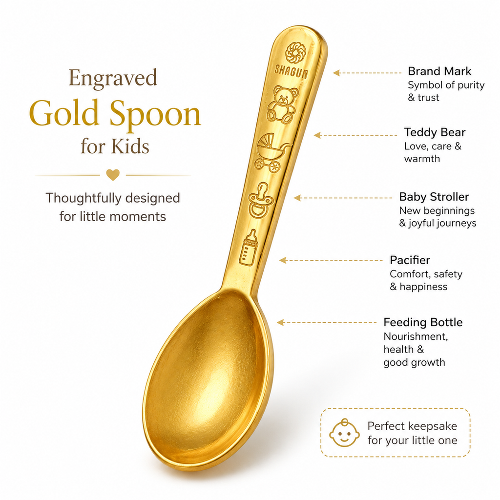 Gold Spoon 22k 916 Hallmarked