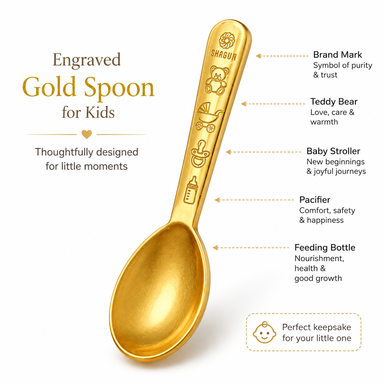 Gold Spoon 22k 916 Hallmarked