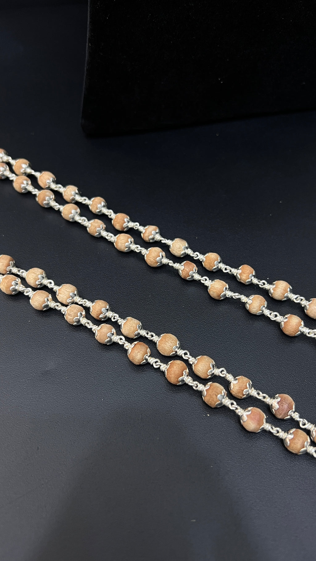Silver Ayyapa Tulasi Malai 108Beads