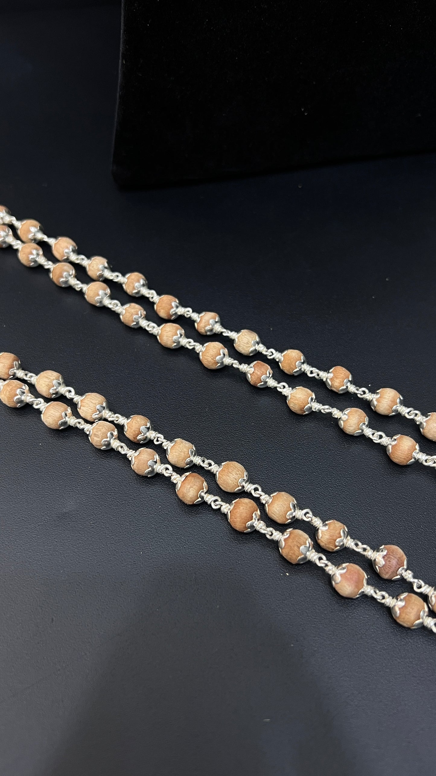 Silver Ayyapa Tulasi Malai 108Beads