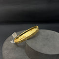 Silver Gents Vel Kada Gold Finished