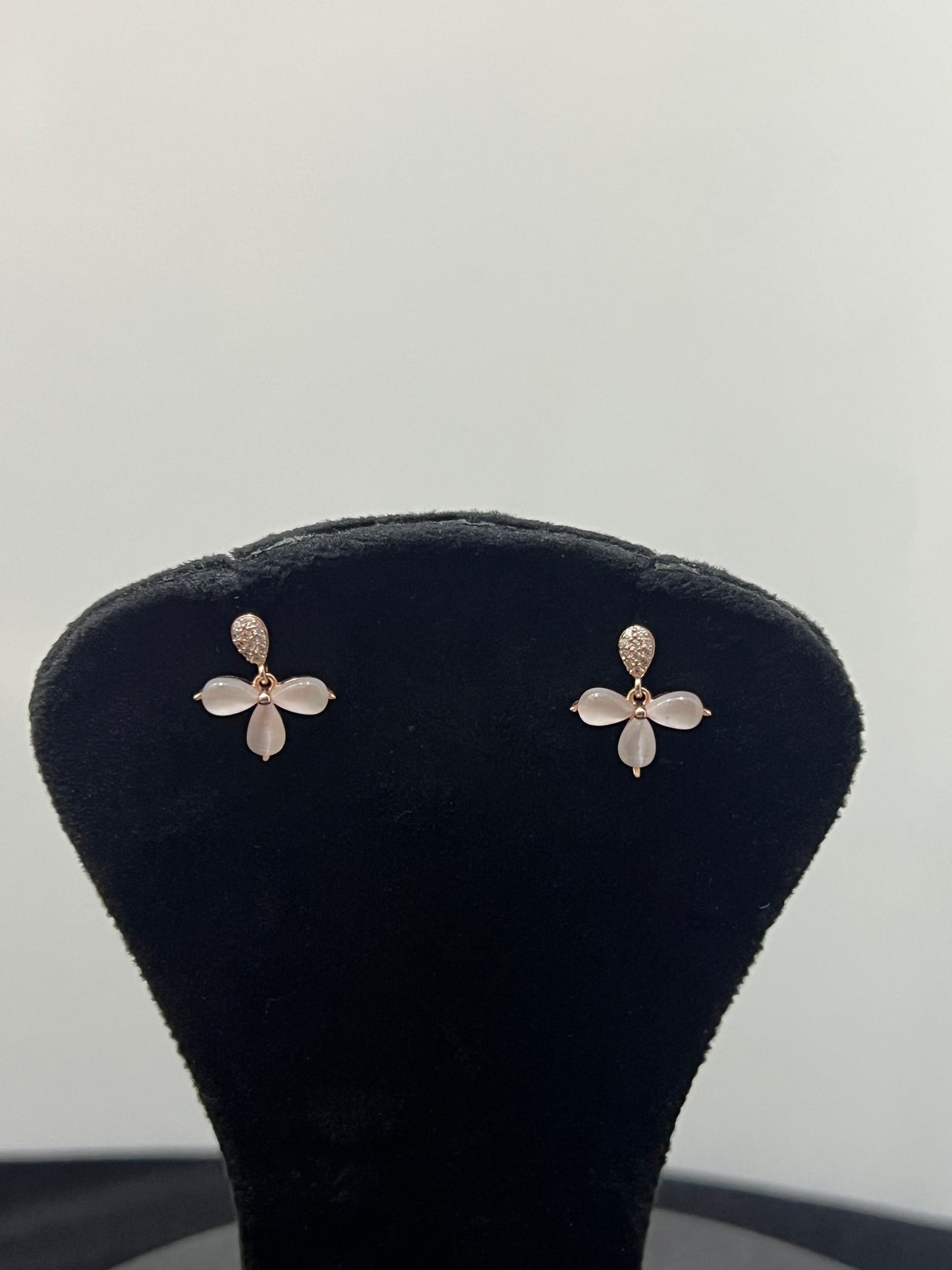 Studs _Rosegold Flower