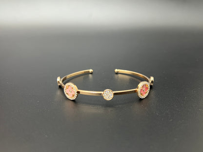 Ladies Kada_Rosegold Red Flower