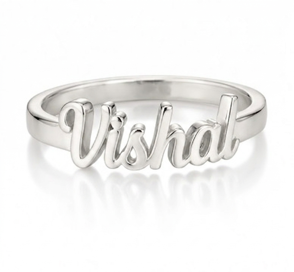 Customized Silver Name Ring 925