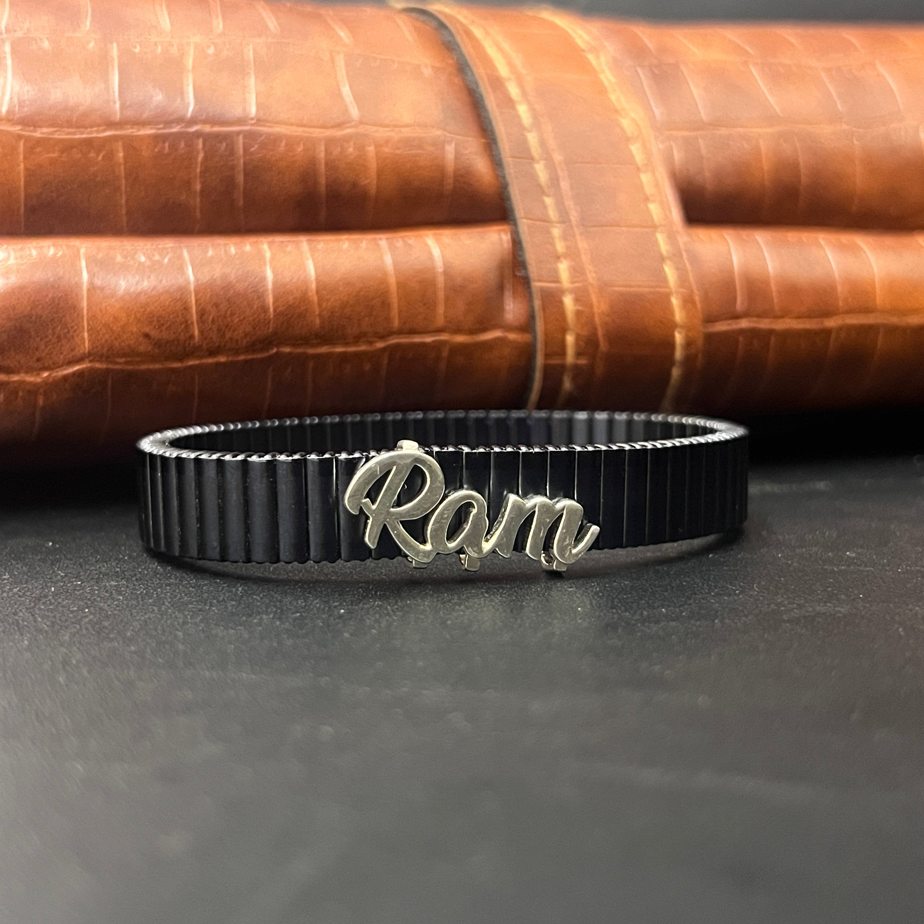 Silver Customised Name Bracelet 925 ( Free Size)