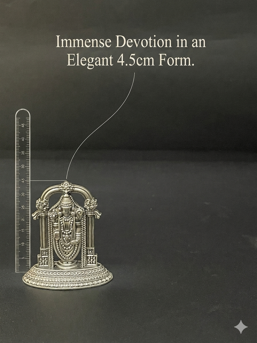 Silver Antique Perumal Idol 925