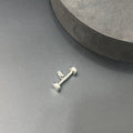 Silver dumbell Pendant