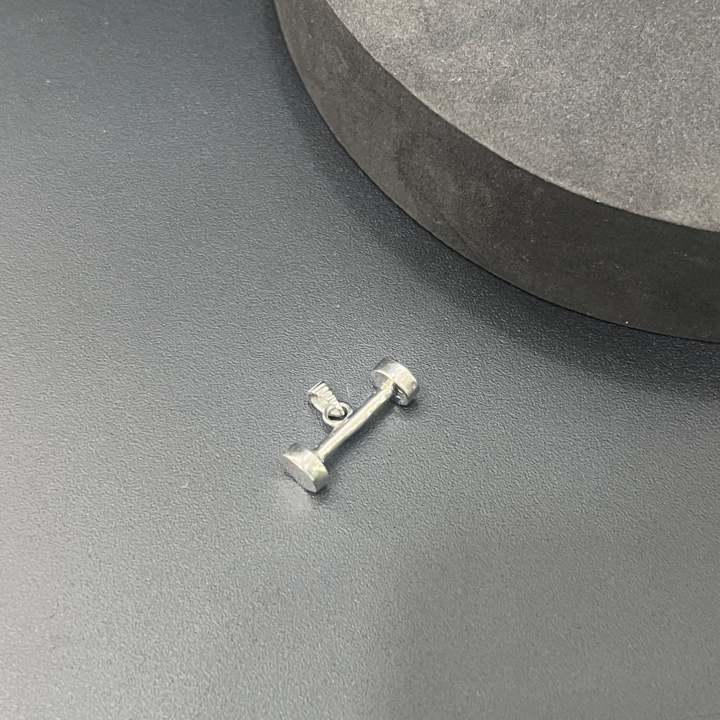 Silver dumbell Pendant